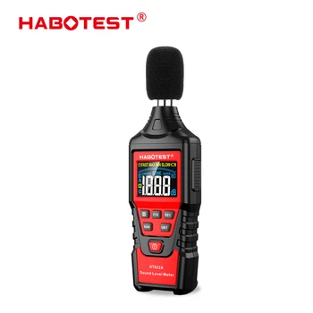 Измерител на нивото на звука HABOTEST 30-130dBA Мини Цифров Измерител на Децибеллов Секретарят на Звуковия шум Измерител на нивото на звука в Db Индикатор за нивото на звука