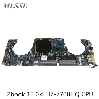 Използва се за дънната платка на лаптоп HP Zbook 15 G4 921047-601 921047-001 CPW50 LA-E161P с процесор SR32Q I7-7700HQ 100% тестван Бърза доставка