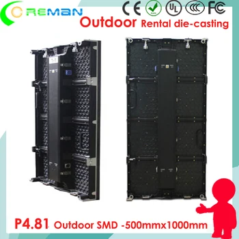 Индивидуален продукт Coreman led display panel outdoor 50cm x 100cm P4.81, светодиодна видеостена с висока яркост добро качество
