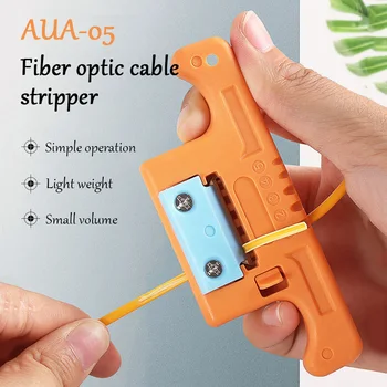 Инструмент за източване на оптични влакна FTTH 1,9-3,0 мм, Инструмент за достъп, гребец буферна тръба AUA-05, образно почистване на кабела