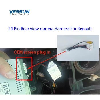 Интерфейсът на камерата за обратно виждане за Renault MediaNav Clio 4 IV RS Kangoo Stepway Duster Fluence Megane3 За nissan Terrano теглене на кабели