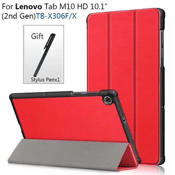 Калъф За Lenovo Tab M10 HD 2nd Gen Cover TB-X306X TB-X306F X306 TB-X605F Funda Поставка във формата На Миди + Подарък