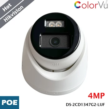 Камера за Сигурност Hikvision DS-2CD1347G2-LUF 4MP ColorVu MD 2.0 POE H. 265 + Вграден микрофон Водоустойчива IP Камера за видеонаблюдение системи НРВ