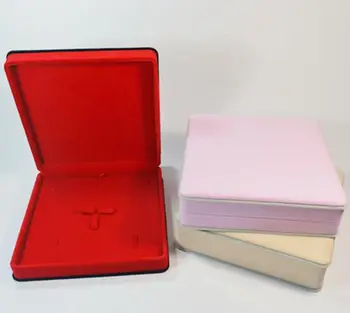 Комплект Бижута Кутия 19x19x5 см Огърлица, Обеци, Пръстен, Подарък Кутия Кадифе Сватбена Опаковка Притежател на Бижутериен Дисплей Кутия За Съхранение за Носене 60 бр.