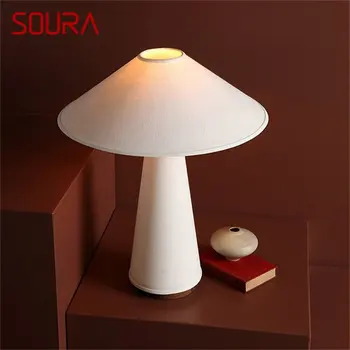 Креативна настолна лампа с гъби SOURA, модерен, скандинавски настолна лампа, led за декорация на дома, спални