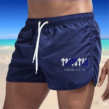Къси панталони Мъжки плажни шорти за Мъже класически окото шорти за тренировки Летните модни маркови шорти за плуване в Хавай за почивка на плажа, мъжки дрехи