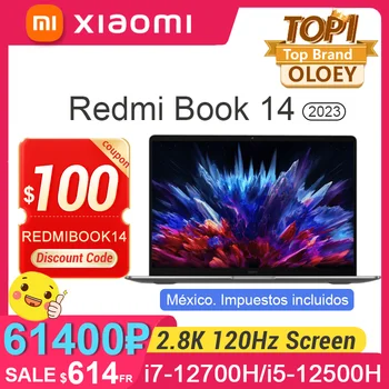 Лаптоп Xiaomi Redmibook 14 2023 Intel i7-12700H/i5-12500H 16G 512G/1T SSD 14 инча 2,8 K 120 Hz Екран Mi Преносим Офис Лаптоп