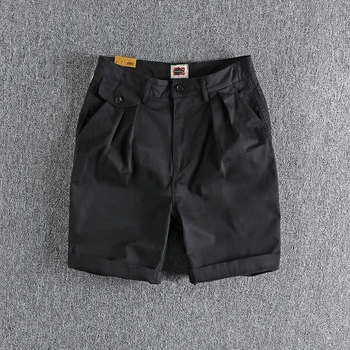 Летен дизайн, ежедневни панталони от микроэластичной тъкан, мъжки обикновена модерен младежки работни панталони капри 153