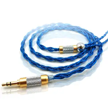 Линия обновяване златни слушалки JCALLY Износоустойчива Позлатени Сплетен Кабел за слушалки с Оттеглянето B/ C / MMCX