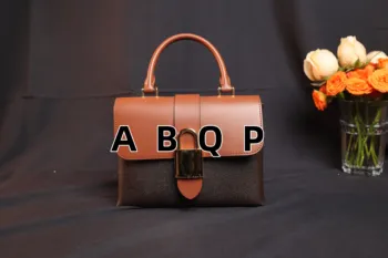 Луксозна марка дамски чанта ABQP от естествена кожа във формата на миди, дамски класическа черна чанта-месинджър, модерна чанта през Рамо