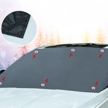 Магнитна тампон на предна предното стъкло на колата, сенника на предното стъкло на автомобила, козирка от сняг, водоустойчив всесезонни аксесоари