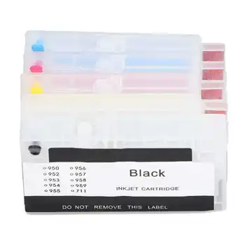 Мастилницата 4 цвята с редовен чип, Множество кутия за мастило, сменяеми аксесоари за принтер