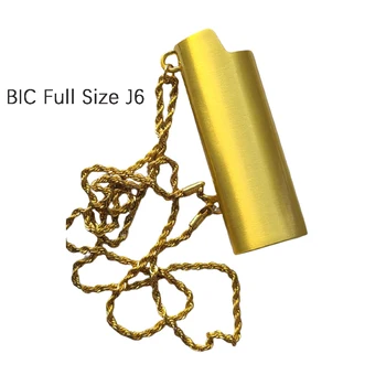 Метална френска пълен размер голяма верига за запалки J6 от с сплав за запалки Bic, декоративна висулка, уличен стил Хип-хоп Персоналит