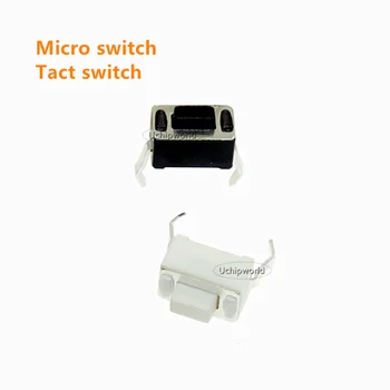 Микропереключатель Tact switch 3x6x4,3 мм 3x6x5 мм бял черен бутон превключвател DIP-2 3*6*4.5 3*6* 6 мм 3*6*7 мм 3X6X8 мм 3*6*4.3 3*6* 5 мм