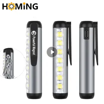 Мини Преносим led фенерче, USB, енергоспестяващи акумулаторни фенери, Магнит, домашна работа светлина, факли, лампа за къмпинг, на открито