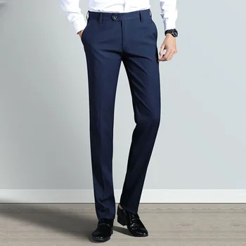 Модерен бизнес мъжки панталони, слаксы, мъжки панталон, мъжки дрехи, ежедневното вечерна рокля, социален костюм, мъжки елегантни работни тесни панталони A014