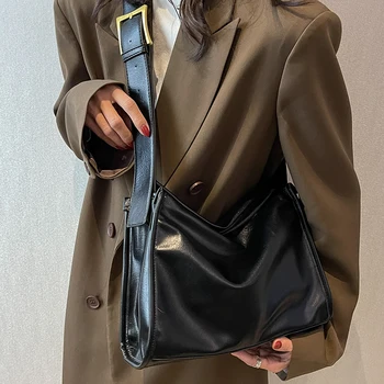 Модерен дамски малка чанта-тоут от изкуствена кожа, висококачествени дамски чанти през рамо за жени, ежедневни дамски чанти, пътнически сак
