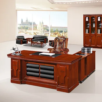 Модерен дизайн на офис плот С Шкаф за съхранение на Работния Плот ръководител