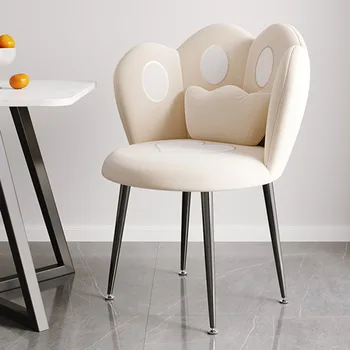 Модерни и Удобни, трапезни столове с метални крака Дизайнерски стаи ултра-леки столове Евтини мебели за хола Single Sillas