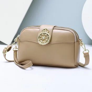 Модни Обикновена Дамска Чанта от Изкуствена кожа, Дамски Квадратна Чанта на Известната Марка, Дизайнерски Дамски Чанта през рамо