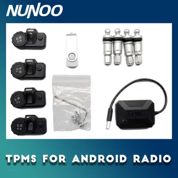 Монитор за Налягането в автомобилните гумите Nunoo USB ГУМИТЕ Android 4 Вътрешни сензори, Аларма, Дисплей, Навигация, безжичен Пренос