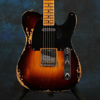Мощите на електрически китари telt gitaar color Sunburst 6 жал китара кленов лешояд