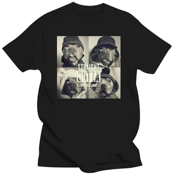 Мъжки t-shirt Straight Outta Rescue Pitbull Shirt (1), тениски, дамски тениска
