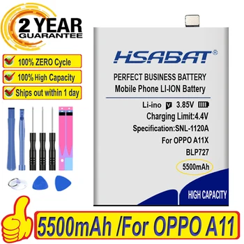 Най-добрата Марка, 100% Нова батерия 5500 mah BLP727 за OPPO A5 2020/A9 2020 A11x, PCHM00, PCHT00, Батерии