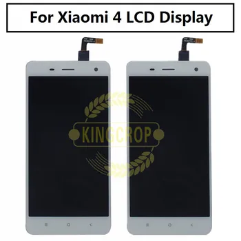 Най-добрите Работния LCD сензорен дисплей, дигитайзер в събирането на Xiaomi M4 MI 4 Mi4 M 4 с рамка, резервни части за вашия мобилен телефон