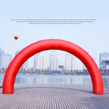 Напълно нова отстъпка от 20 фута * 10 метра D = 6 m/20 фута Надуваема Червена Арка Рекламни Бърза Безплатна Доставка H Zy