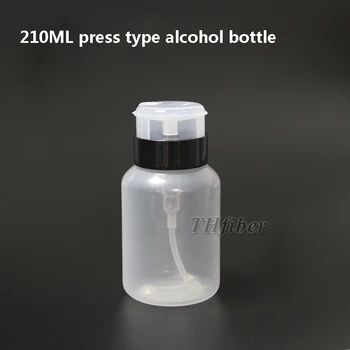 Натиснете тип за алкохол, празна бутилка от алкохол помпа, инструменти за почистване на влакна FTTH-210 мл
