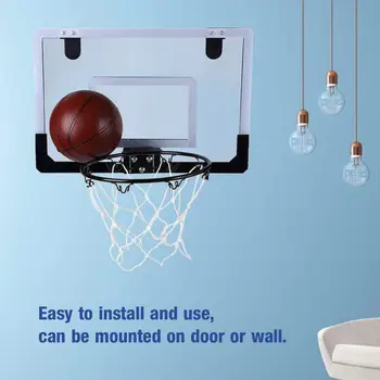 Начало на вратата на общежитието, стенни мрежа за мини-баскетболна пръстени с шариковым помпа, безплатен регулиране на гаечен ключ, Удобна за зареждане за дома