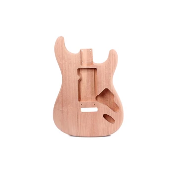 Недовършени корпуса на китарата от червено орехово дърво Подмяна на електрически китари направи си САМ Guitar ST Style