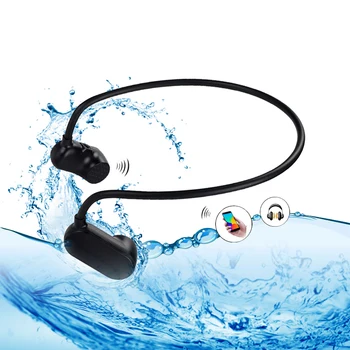 Нов безжичен музикален дигитален водоустойчив MP3 плейър с костна проводимост за плуване, спортове на открито, съвместим с Bluetooth