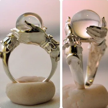 Нова мода, готическия магически гандбольный стил, три пръстена за жени, бижута, европейски и американски пръстен, сватба парти, сексуална търговия на едро