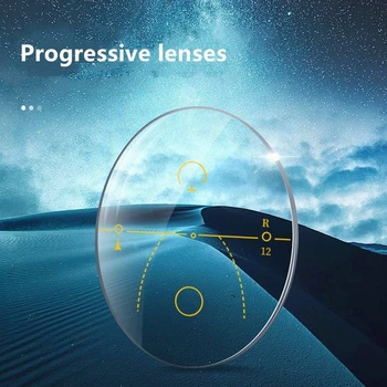 Нови 1,56 1,61 1,67 1,74 Цифрови Прогресивно Асферичните Оптични Очила Произволна Форма С Предписани Лещи