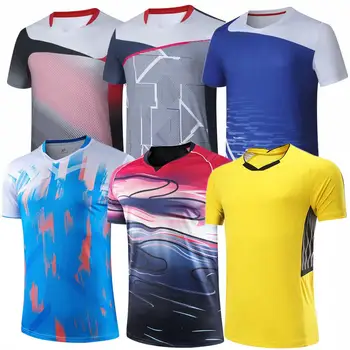 Нови ризи за бадминтон за мъже /жени, спортни тениски, стаи за ризи за момичета, тениски за тенис на маса, бързо съхнещи спортни ризи за бягане