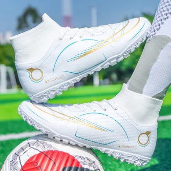 НОВОСТ-2023-Футболни обувки Chuteira Campo AG/TF Футболни Обувки За Момчета Свръхлеки Футболни Обувки Маратонки Голям Размер 35-45