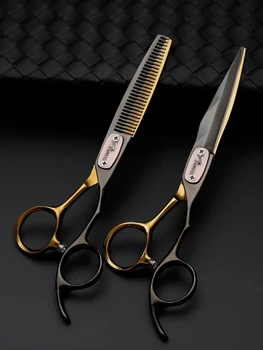 Новыепрофессиональные фризьорски ножици, аксесоари за фризьорски ножици, Ножици за коса, Зъби ножици, инструменти за стайлинг, ножици за рязане на
