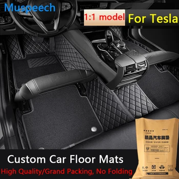 Обичай автомобилни постелки за Tesla, модел 3, модел Y, Модел X, автомобилни килими, автоаксесоари