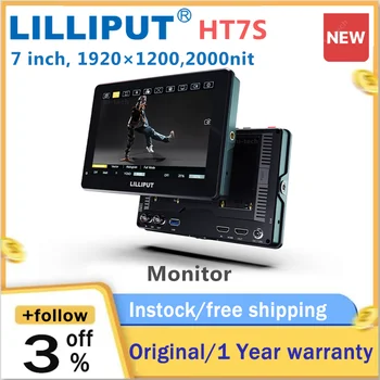 Поле на Монитора на Камерата LILLIPUT HT7S 7 инча 2000ниц със сензорен Екран 1920x1200 4K, HDMI 2.0 3G-SDI Вход 3D LUT Хистограма Форма на сигнала