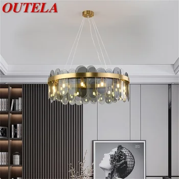 Полилей OUTELA, окачена лампа в стил постмодерното, лесен led лампа за дома хол, трапезария