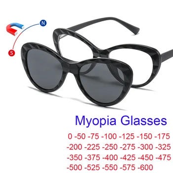 Поляризирани слънчеви очила за късогледство с клипсой, женски прозрачни очила за шофьора 