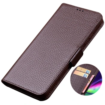 Портфейл от естествена кожа с магнитен клипс, чанта за телефон Samsung Galaxy Note 20 Plus 5G/Galaxy Note 20 Ultra, флип-надолу капачката, поставка