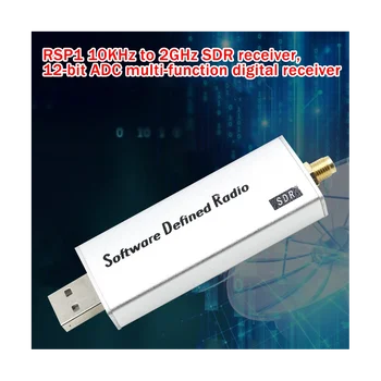 Приемник СПТ RSP1 от 10 khz до 2 Ghz USB2.0 от 12-битов ADC авиационен диапазон, който е съвместим с радио RSP1 HF AM FM-SSB, CW