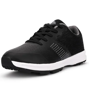 Професионална мъжки обувки за голф, голяма и удобна дамски обувки за тренировки по голф, е черно-бяла спортна обувь39-48