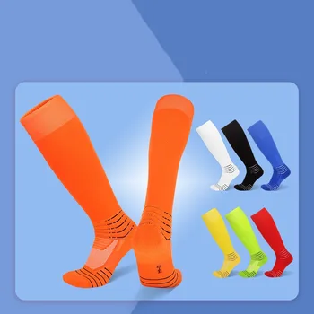 Професионални футболни чорапи, мъжки изолирана спортни чорапи с най-високо коляното, нескользящие гамаши, чорапи за тренировки по футбол на открито, дълъг чорап-тръба