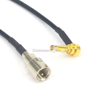Радиочестотни кабели в събирането на Съединители FME до MS156 Включете 90 Градуса RA Конектор за Коаксиален Адаптер Косичка Свързващ Кабел 7,8 инча