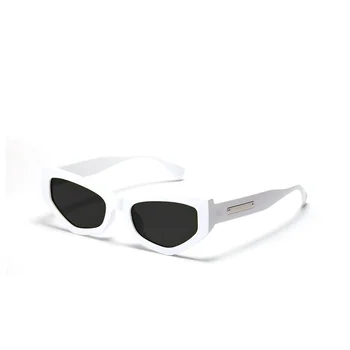 Ретро Очила Y2K цвят Карамел, Слънчеви Очила Розови нюанси, Очила с лещи, Дамски Модни Очила с Кошачьим око, Мъжки шик Gafas De Sol