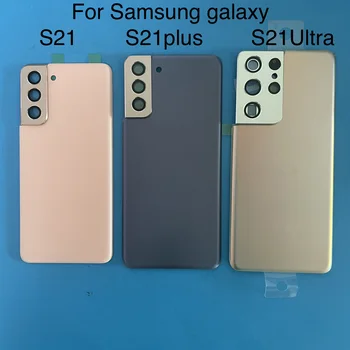 С оригинален логото на Samsung Galaxy S21 Plus Ultra SM-G9980 SM-G9910, а на задната със стъклен капак, капака на отделението за батерията, на задната врата